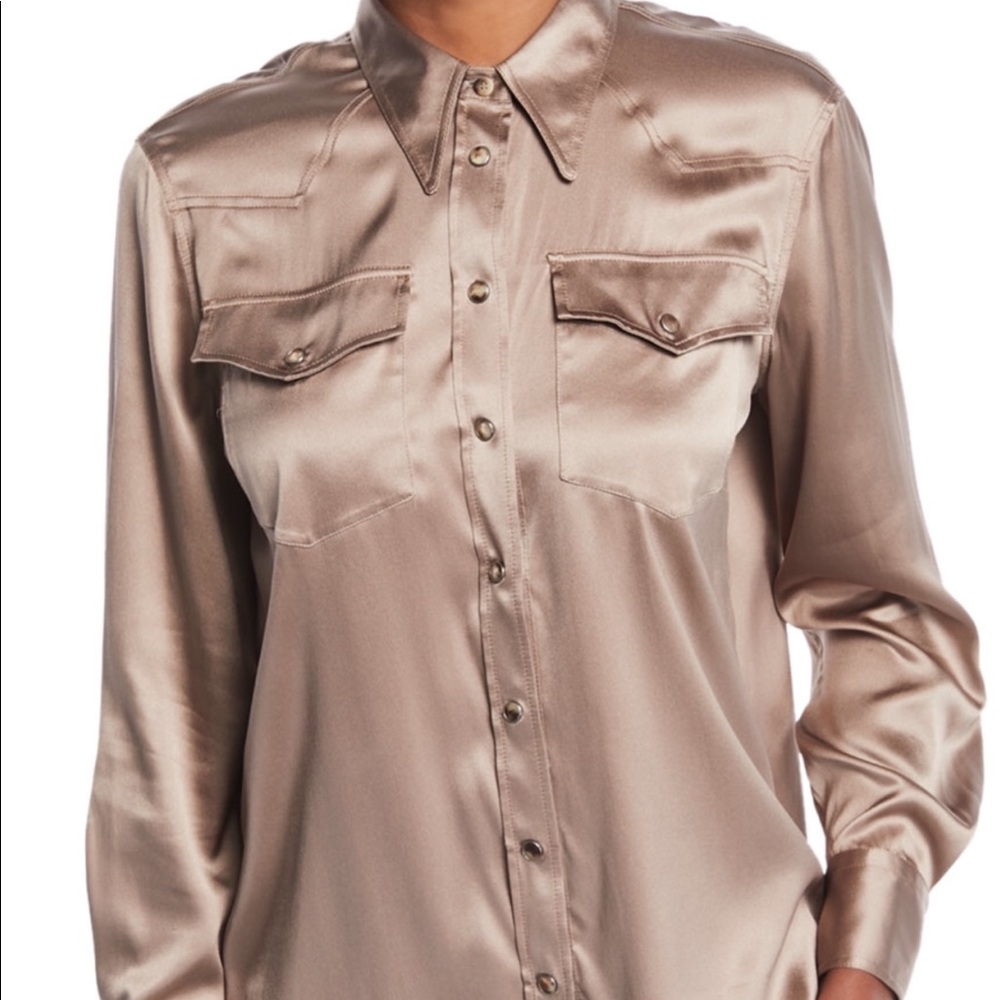 Brunello cucinello silk blouse button up